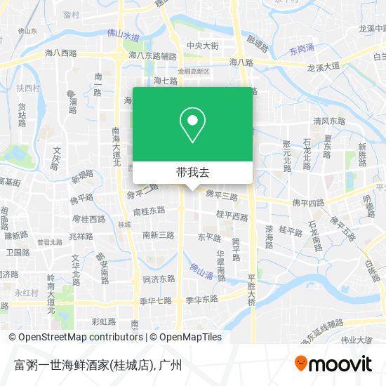 富粥一世海鲜酒家(桂城店)地图