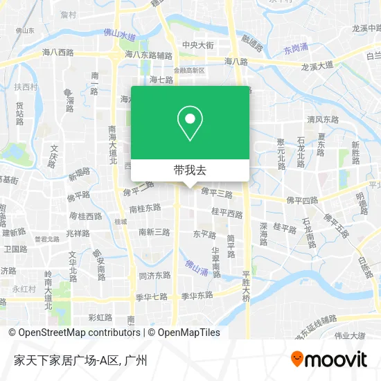 家天下家居广场-A区地图
