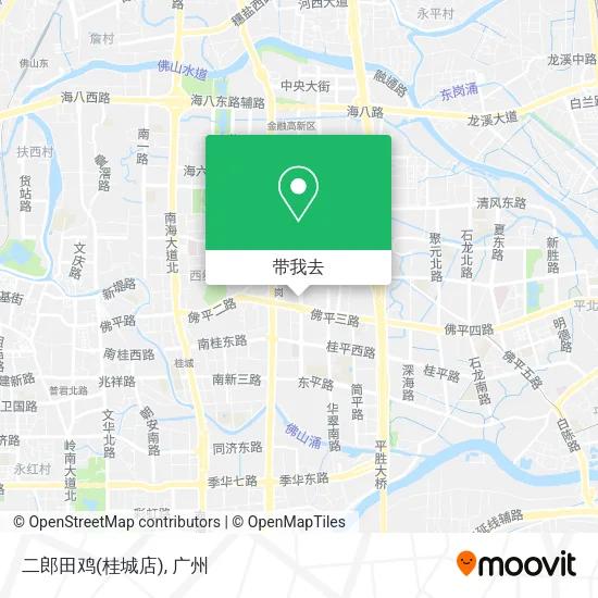二郎田鸡(桂城店)地图
