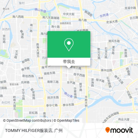 TOMMY HILFIGER服装店地图