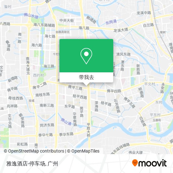 雅逸酒店-停车场地图