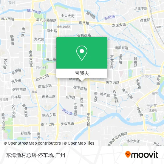 东海渔村总店-停车场地图