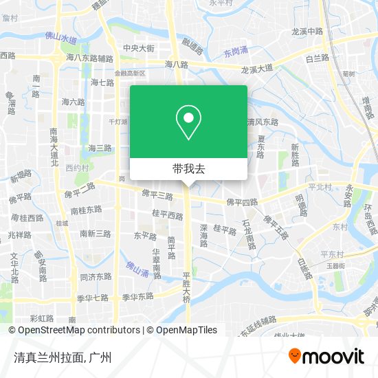 清真兰州拉面地图