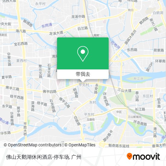 佛山天鹅湖休闲酒店-停车场地图