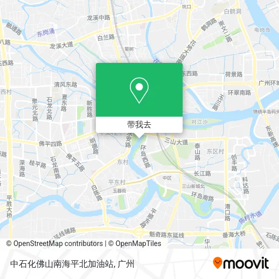 中石化佛山南海平北加油站地图