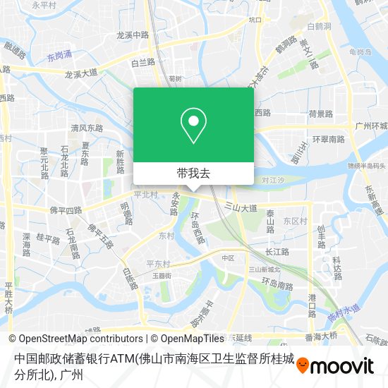 中国邮政储蓄银行ATM(佛山市南海区卫生监督所桂城分所北)地图
