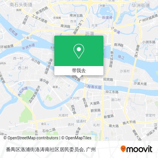 番禺区洛浦街洛涛南社区居民委员会地图