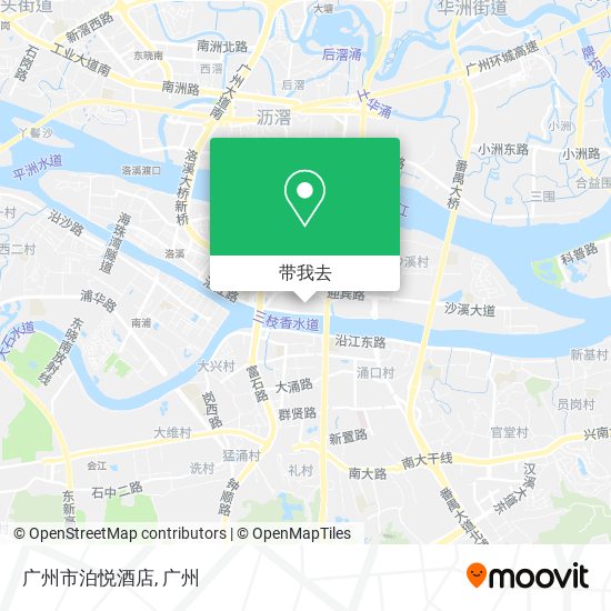 广州市泊悦酒店地图