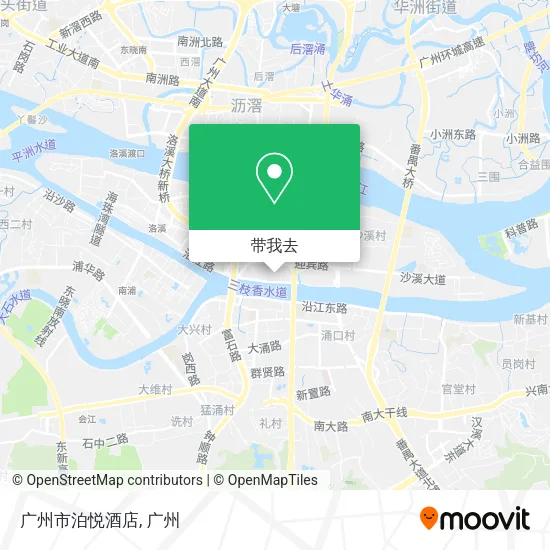 广州市泊悦酒店地图
