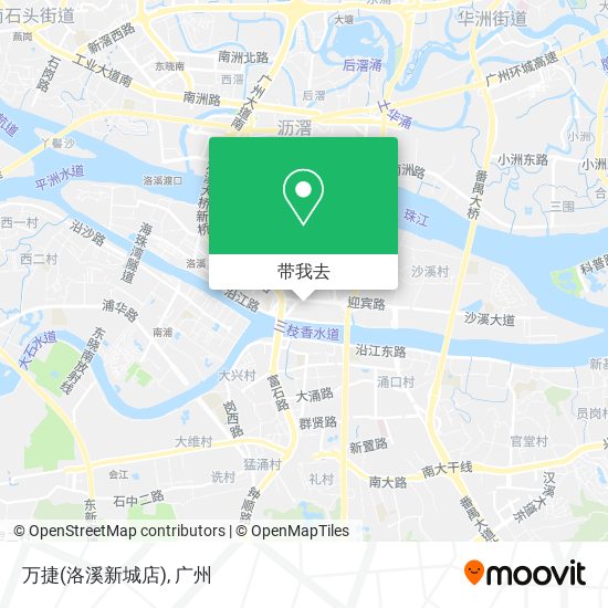 万捷(洛溪新城店)地图