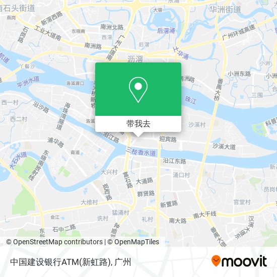 中国建设银行ATM(新虹路)地图