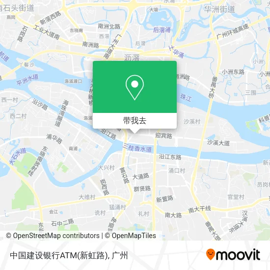 中国建设银行ATM(新虹路)地图