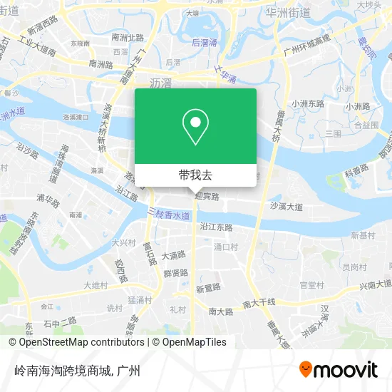 岭南海淘跨境商城地图