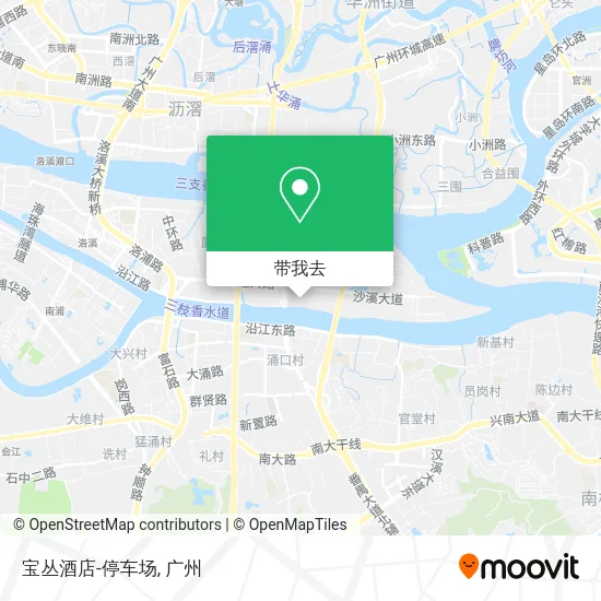宝丛酒店-停车场地图