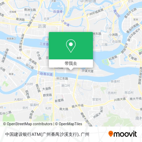 中国建设银行ATM(广州番禺沙溪支行)地图