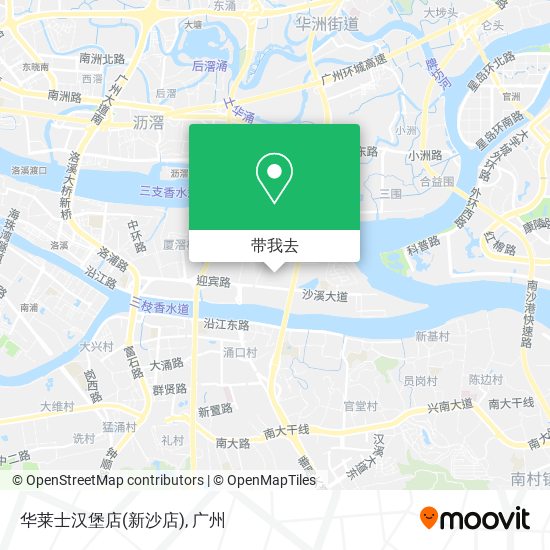 华莱士汉堡店(新沙店)地图