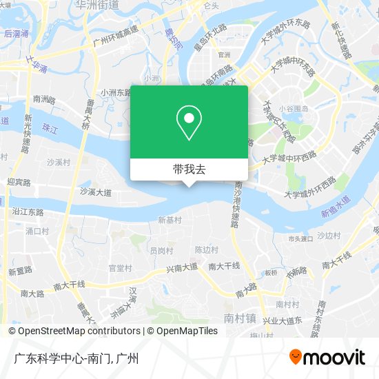 广东科学中心-南门地图