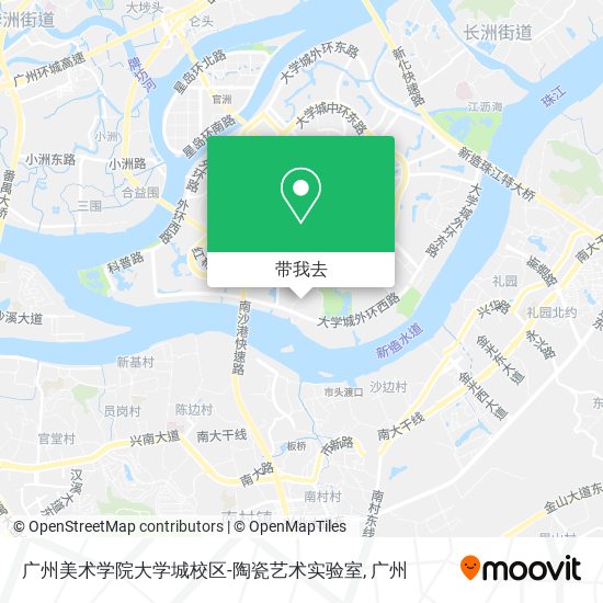 广州美术学院大学城校区-陶瓷艺术实验室地图