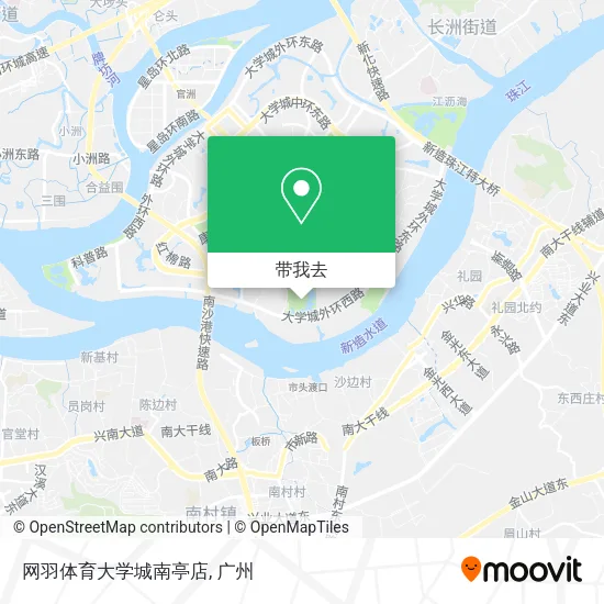 网羽体育大学城南亭店地图