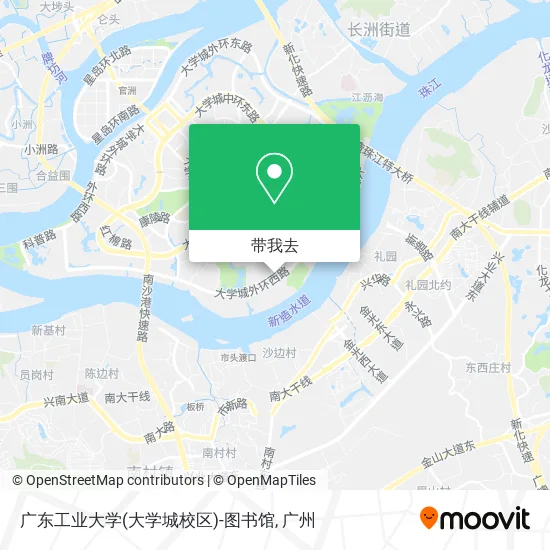 广东工业大学(大学城校区)-图书馆地图