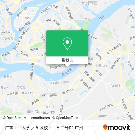 广东工业大学-大学城校区工学二号馆地图