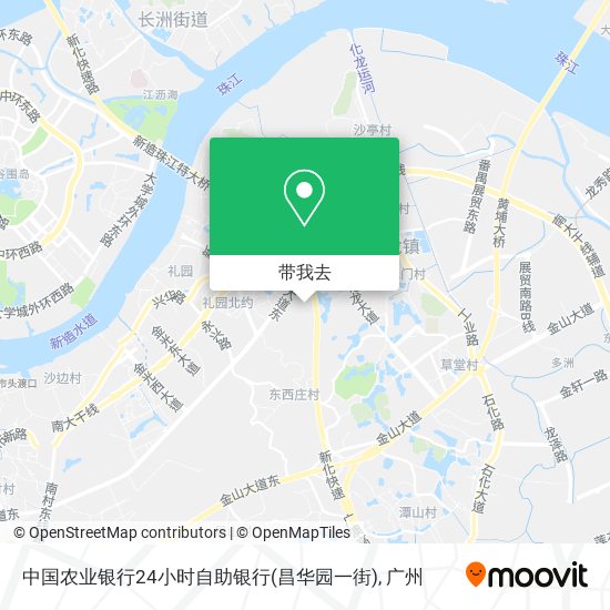 中国农业银行24小时自助银行(昌华园一街)地图
