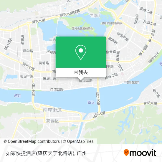 如家快捷酒店(肇庆天宁北路店)地图
