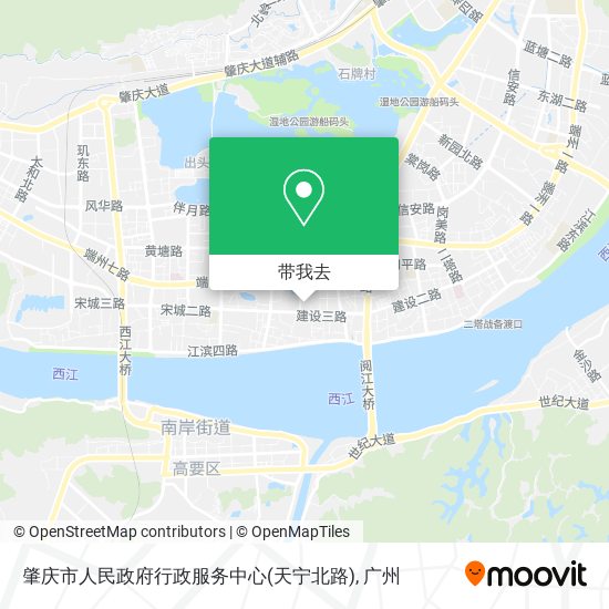 肇庆市人民政府行政服务中心(天宁北路)地图