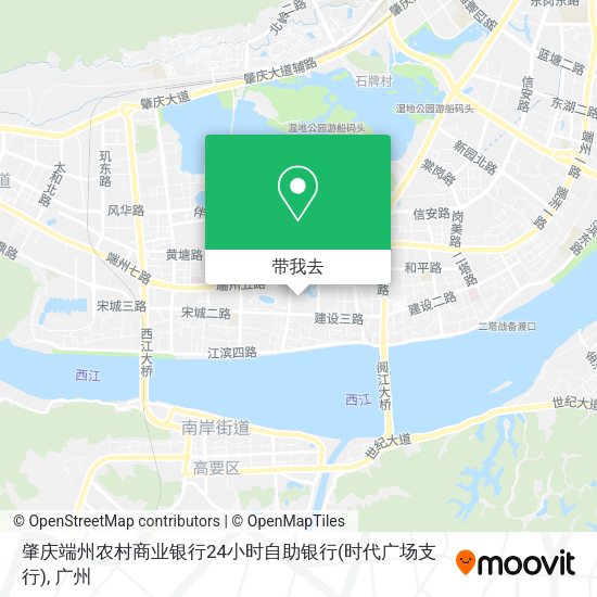 肇庆端州农村商业银行24小时自助银行(时代广场支行)地图