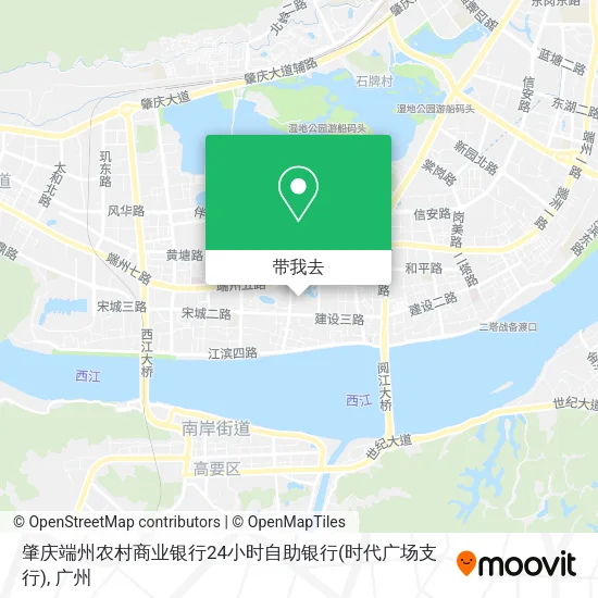 肇庆端州农村商业银行24小时自助银行(时代广场支行)地图