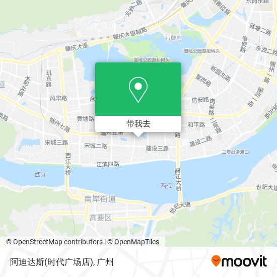 阿迪达斯(时代广场店)地图