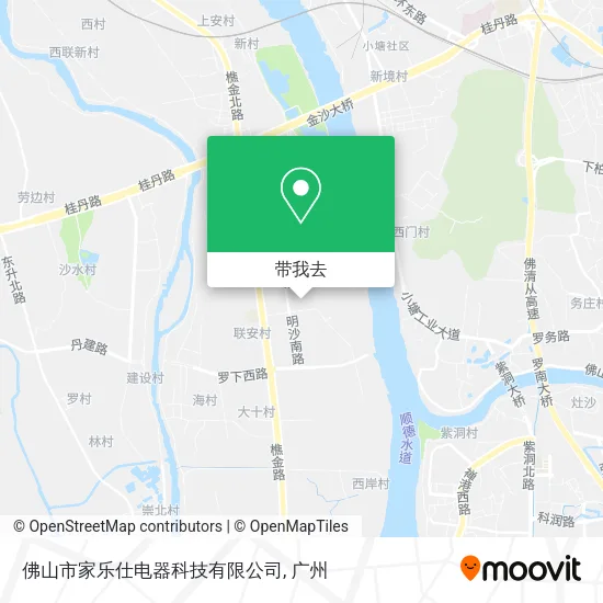 佛山市家乐仕电器科技有限公司地图