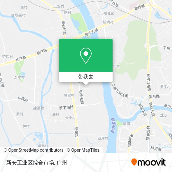 新安工业区综合市场地图