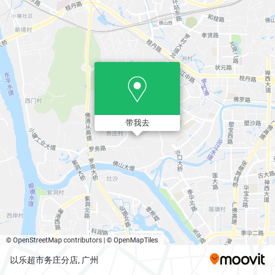 以乐超市务庄分店地图
