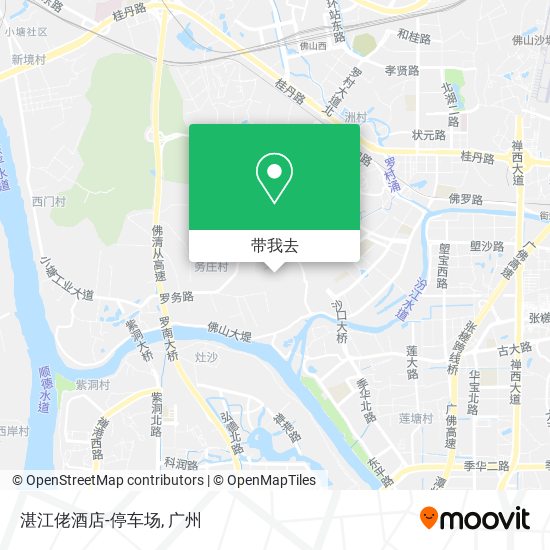 湛江佬酒店-停车场地图