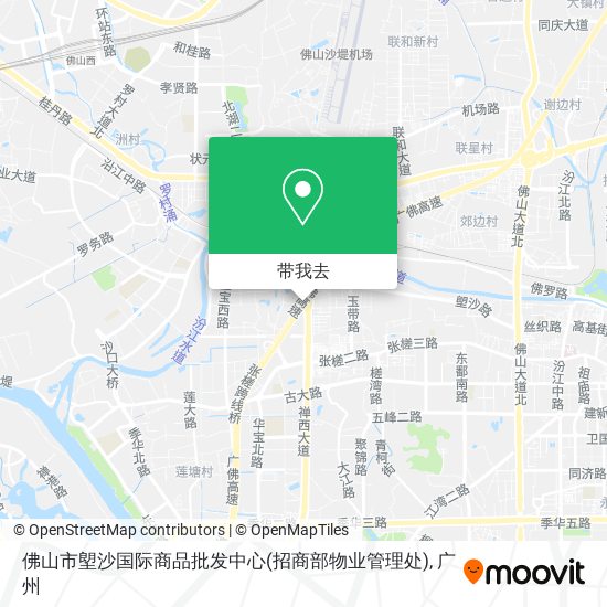 佛山市塱沙国际商品批发中心(招商部物业管理处)地图