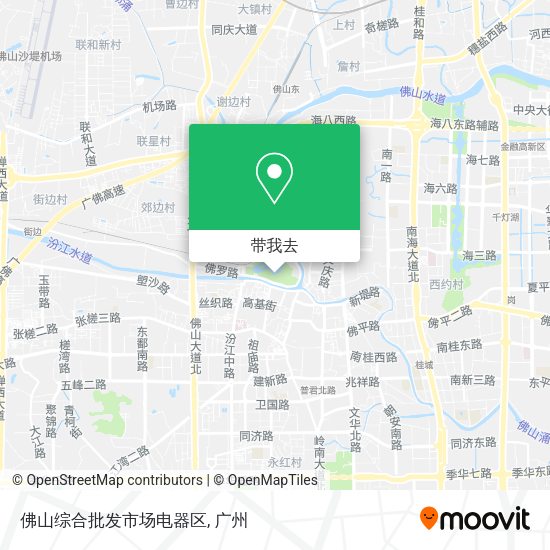 佛山综合批发市场电器区地图