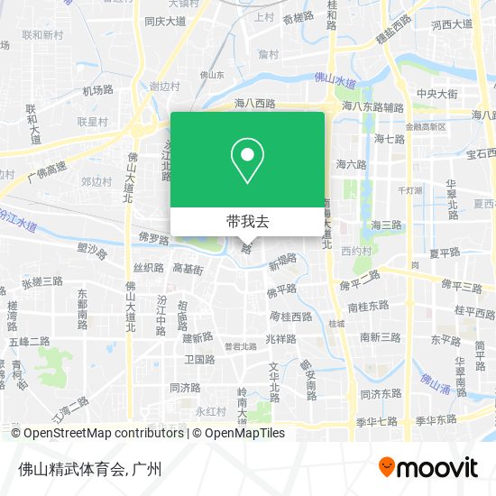 佛山精武体育会地图