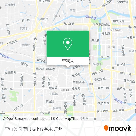 中山公园-东门地下停车库地图