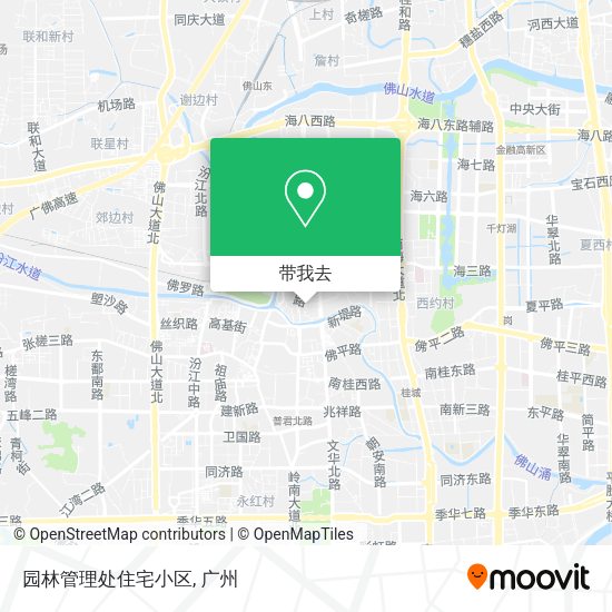 园林管理处住宅小区地图