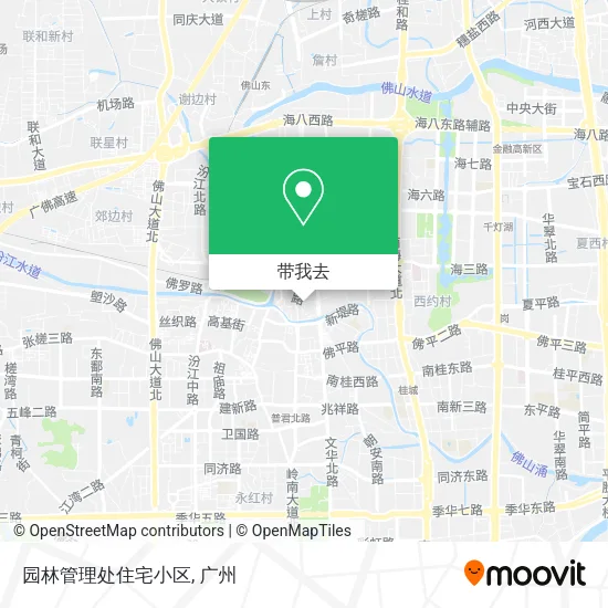 园林管理处住宅小区地图