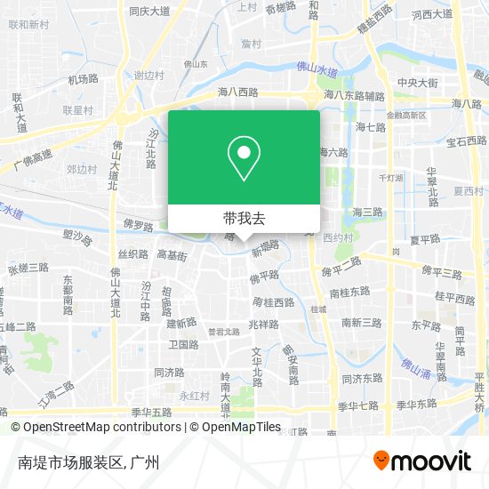 南堤市场服装区地图