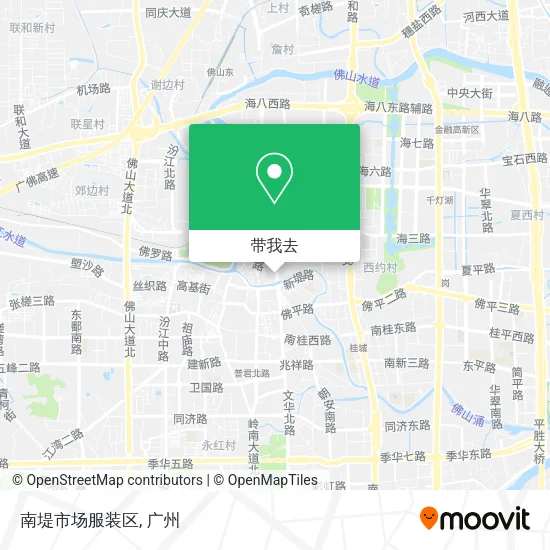 南堤市场服装区地图