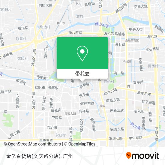 金亿百货店(文庆路分店)地图