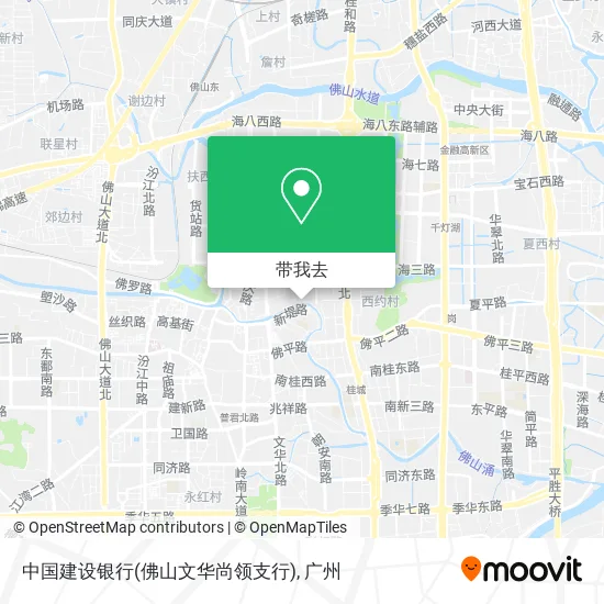中国建设银行(佛山文华尚领支行)地图