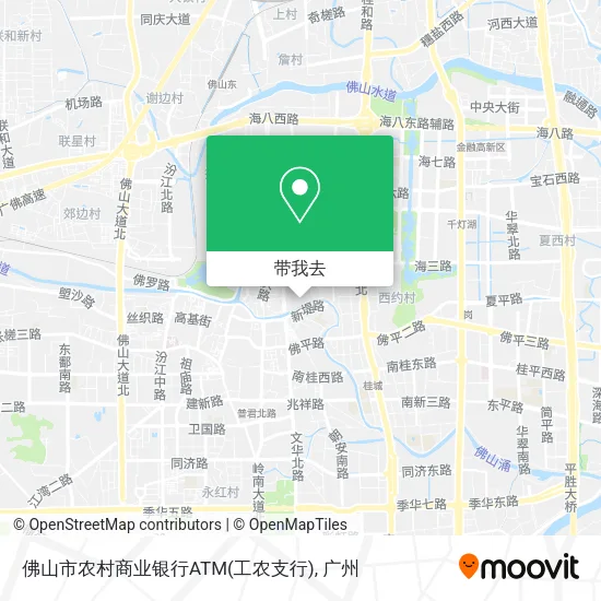 佛山市农村商业银行ATM(工农支行)地图