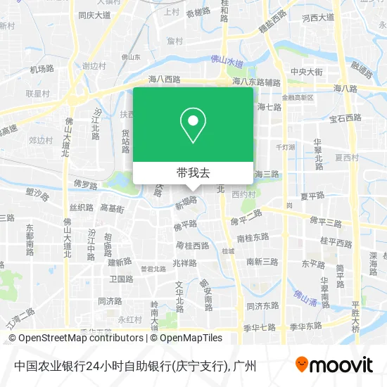 中国农业银行24小时自助银行(庆宁支行)地图