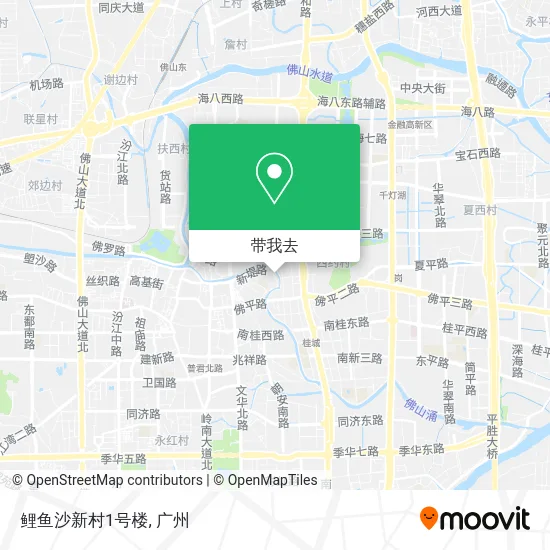 鲤鱼沙新村1号楼地图