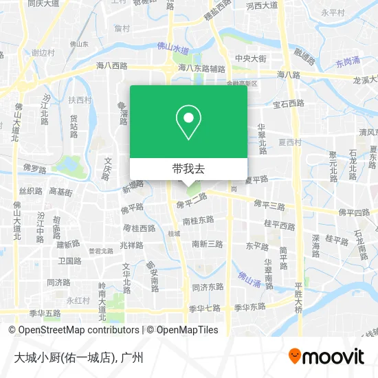 大城小厨(佑一城店)地图