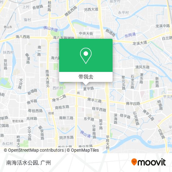 南海活水公园地图
